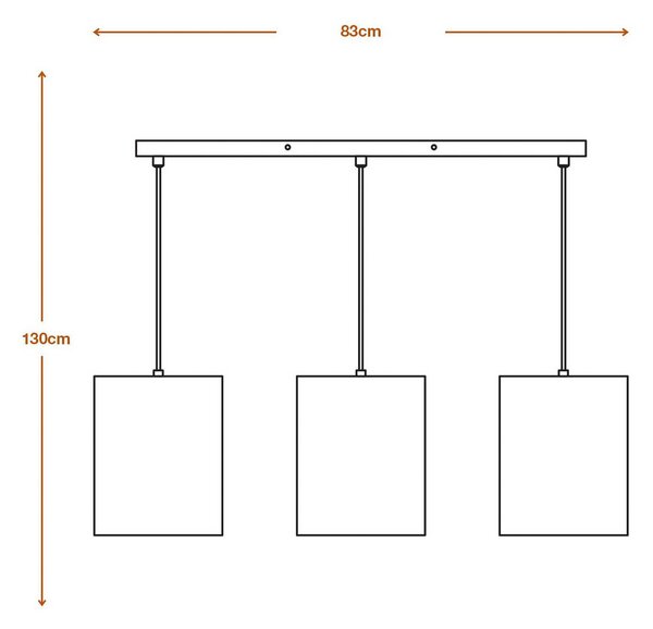 OSRAM Lampa wisząca CYLINDER, możliwość ściemniania, brązowy / rdzawy, salon / jadalnia, papier / lunolit / lunopal
