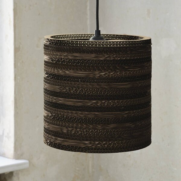 OSRAM Lampa wisząca CYLINDER, możliwość ściemniania, brązowy / rdzawy, salon / jadalnia, papier / lunolit / lunopal