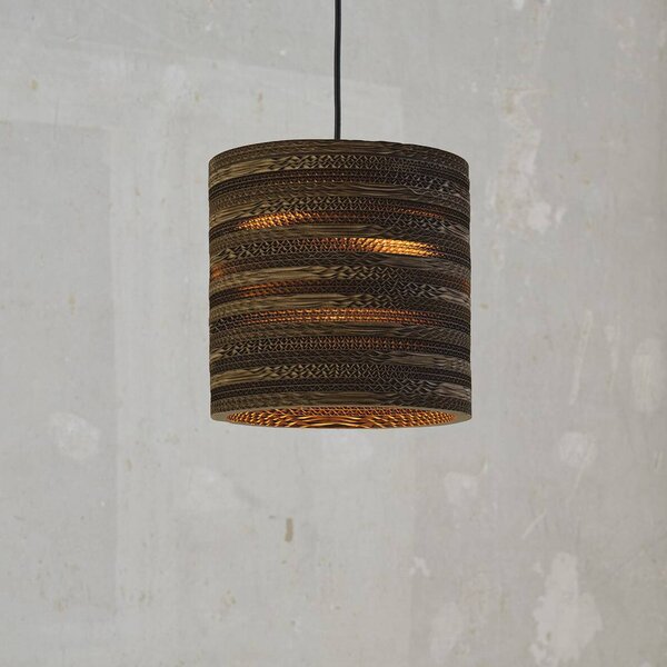OSRAM Lampa wisząca CYLINDER, możliwość ściemniania, brązowy / rdzawy, salon / jadalnia, papier / lunolit / lunopal