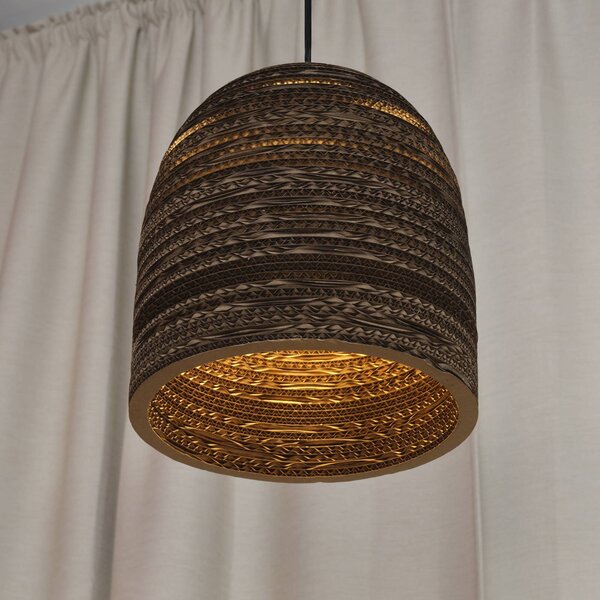 OSRAM Lampa wisząca BALL BELL, możliwość ściemniania, brązowy / rdzawy, salon / jadalnia, papier / lunolit / lunopal