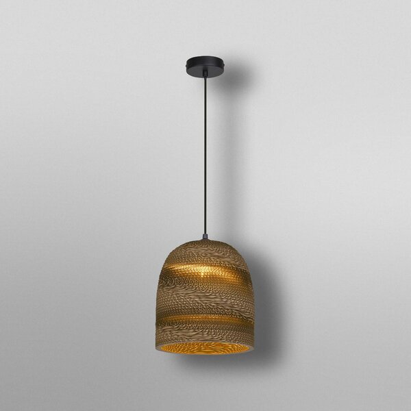 OSRAM Lampa wisząca BALL BELL, możliwość ściemniania, brązowy / rdzawy, salon / jadalnia, papier / lunolit / lunopal