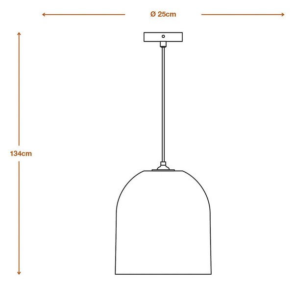 OSRAM Lampa wisząca BALL BELL, możliwość ściemniania, brązowy / rdzawy, salon / jadalnia, papier / lunolit / lunopal