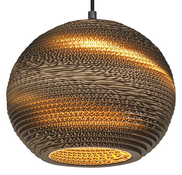 OSRAM Lampa wisząca BALL, możliwość ściemniania, brązowy / rdzawy, salon / jadalnia, papier / lunolit / lunopal