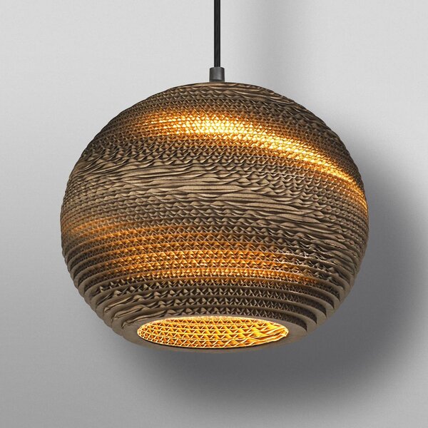 OSRAM Lampa wisząca BALL, możliwość ściemniania, brązowy / rdzawy, salon / jadalnia, papier / lunolit / lunopal