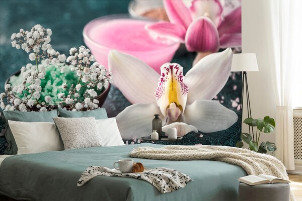 Fototapeta piękna szczegółowa orchidea
