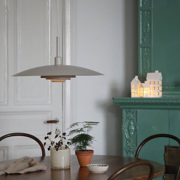 Markslöjd Lampa wisząca Piny, kremowy / amber, salon / jadalnia, metal, nowoczesny