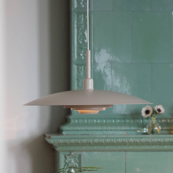 Markslöjd Lampa wisząca Piny, kremowy / amber, salon / jadalnia, metal, nowoczesny