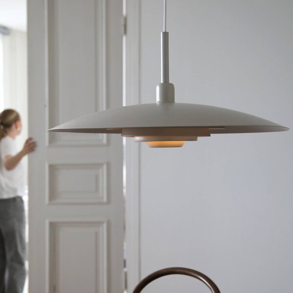 Markslöjd Lampa wisząca Piny, kremowy / amber, salon / jadalnia, metal, nowoczesny