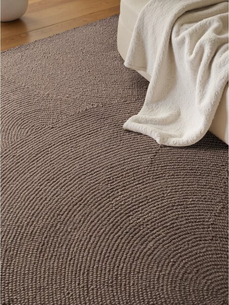 Szarobrązowy wełniany dywan tkany ręcznie 120x180 cm Calmio – Hanse Home