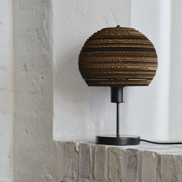 OSRAM Lampa stołowa BALL, brązowy / rdzawy, salon / jadalnia, papier / lunolit / lunopal