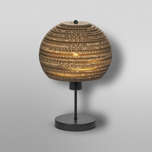 OSRAM Lampa stołowa BALL, brązowy / rdzawy, salon / jadalnia, papier / lunolit / lunopal