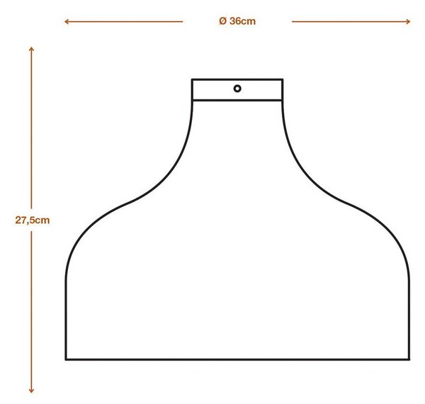 OSRAM Lampa sufitowa HAT, możliwość ściemniania, brązowy / rdzawy, salon / jadalnia, papier / lunolit / lunopal