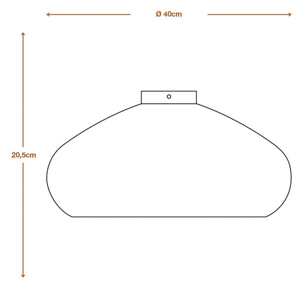OSRAM Lampa sufitowa DROP, możliwość ściemniania, brązowy / rdzawy, salon / jadalnia, papier / lunolit / lunopal