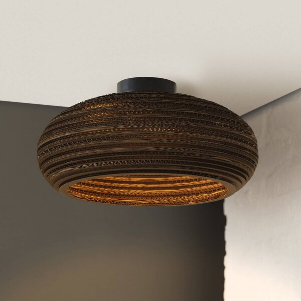 OSRAM Lampa sufitowa DROP, możliwość ściemniania, brązowy / rdzawy, salon / jadalnia, papier / lunolit / lunopal