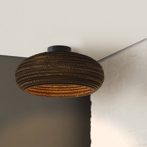 OSRAM Lampa sufitowa DROP, możliwość ściemniania, brązowy / rdzawy, salon / jadalnia, papier / lunolit / lunopal