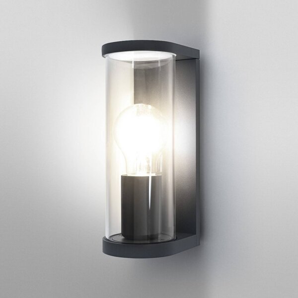 OSRAM Kinkiet zewnętrzny ENDURA CLASSIC TUBULAR, ciemnoszara IP44 możliwość ściemniania, aluminiowy / szary / cynkowy, aluminium, nowoczesny