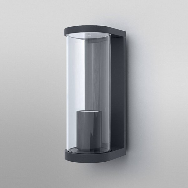 OSRAM Kinkiet zewnętrzny ENDURA CLASSIC TUBULAR, ciemnoszara IP44 możliwość ściemniania, aluminiowy / szary / cynkowy, aluminium, nowoczesny