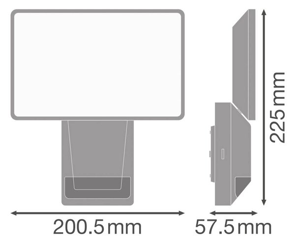 OSRAM Reflektor zewnętrzny LED z czujnikiem ENDURA PRO FLOOD, biały, 27 W FLOOD, biały / opal, tworzywo sztuczne