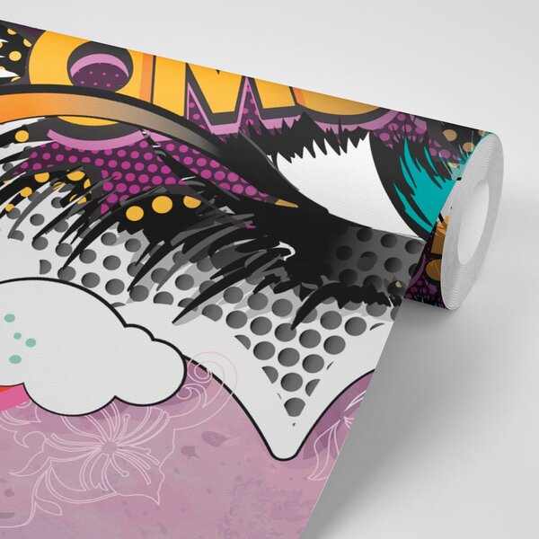 Tapeta zielone graffiti oko