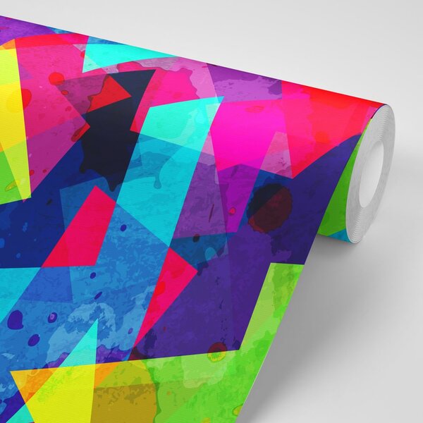 Tapeta geometryczny wzór z efektem grunge