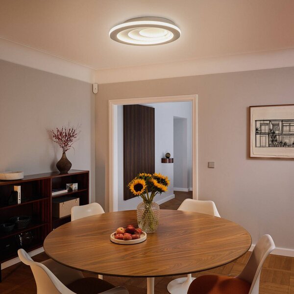 OSRAM Lampa sufitowa LED ORBIS SPIRAL ROUND, biały / opal, salon / jadalnia, metal, nowoczesny