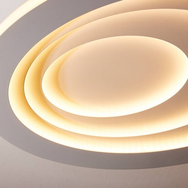 OSRAM Lampa sufitowa LED ORBIS SPIRAL OVAL, biały / opal, salon / jadalnia, metal, nowoczesny