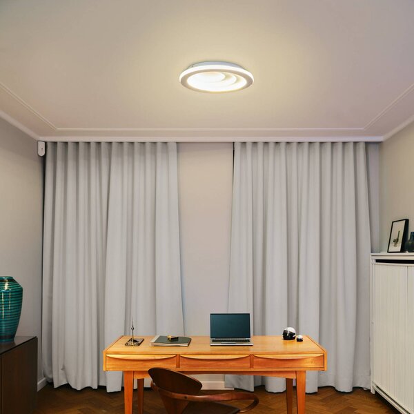 OSRAM Lampa sufitowa LED ORBIS SPIRAL OVAL, biały / opal, salon / jadalnia, metal, nowoczesny