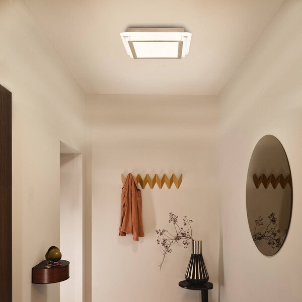 OSRAM Lampa sufitowa LED ORBIS SPIRAL LAYER, biały / opal, salon / jadalnia, metal, nowoczesny