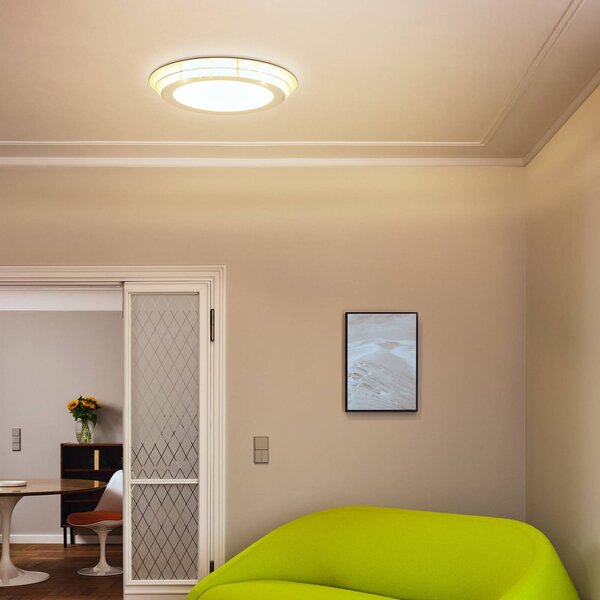 OSRAM Lampa sufitowa LED ORBIS SPIRAL LAYER, biały / opal, salon / jadalnia, metal, nowoczesny