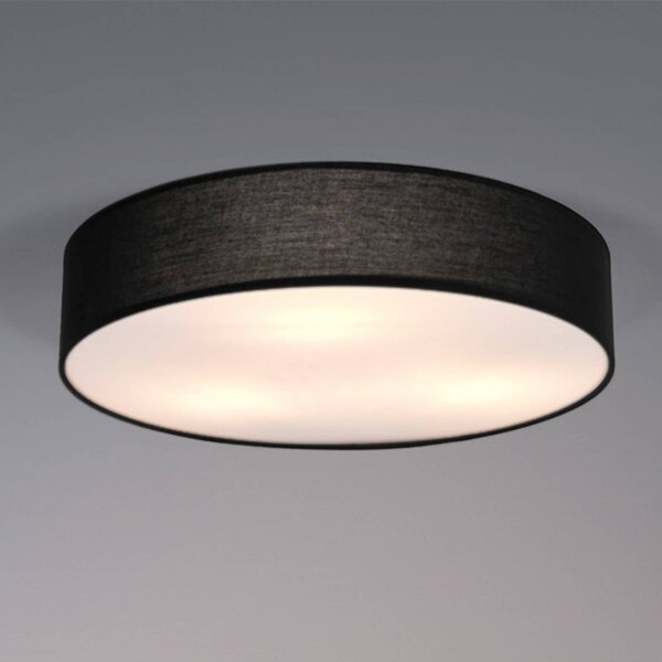 OSRAM Lampa sufitowa ORBIS PARIS, możliwość ściemniania, czarny, salon / jadalnia, tkanina / materiał / jedwab, nowoczesny