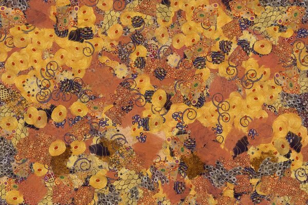 Tapeta abstrakcja inspirowana G. Klimtem