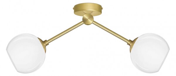 Krótka złota mosiężna lampa sufitowa G-S2K