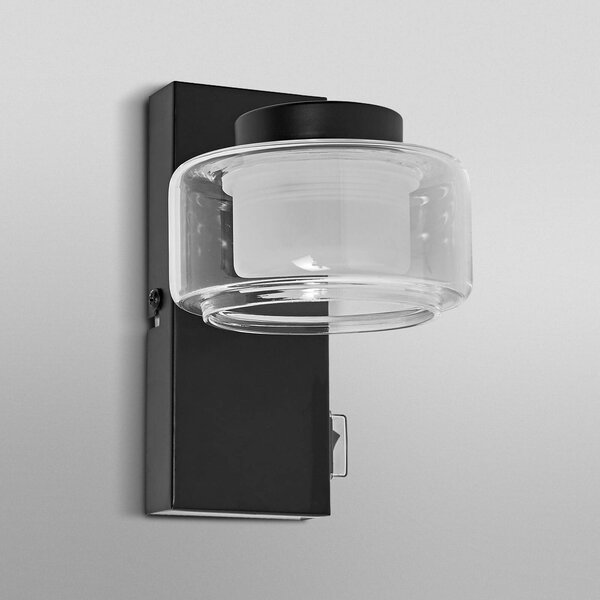 OSRAM Kinkiet ORBIS FLAME, czarny, łazienka, metal, nowoczesny