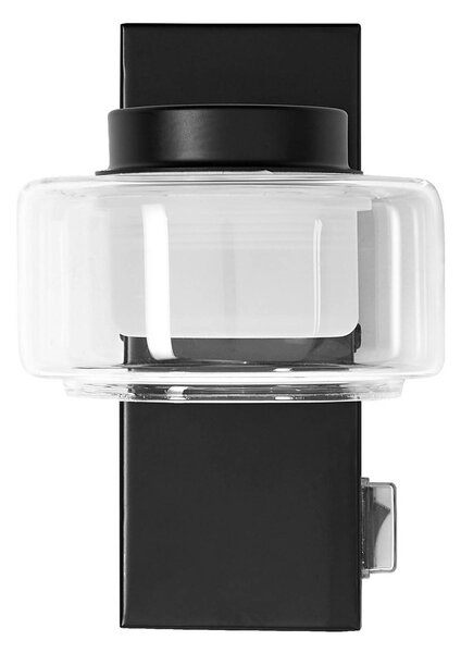 OSRAM Kinkiet ORBIS FLAME, czarny, łazienka, metal, nowoczesny