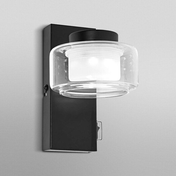 OSRAM Kinkiet ORBIS FLAME, czarny, łazienka, metal, nowoczesny