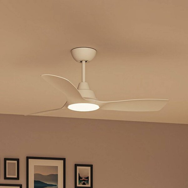 Philips Wentylator sufitowy LED Fix Blade Ø 106 cm, biały, cichy Blade, możliwość ściemniania, biały / opal, salon / jadalnia, tworzywo sztuczne, nowoczesny