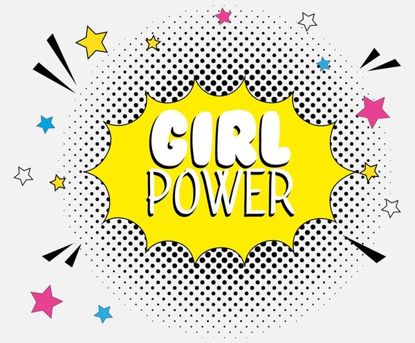 Tapeta pop art - GIRL POWER!
