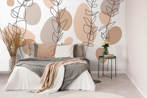 Tapeta szczegóły minimalistycznych roślin