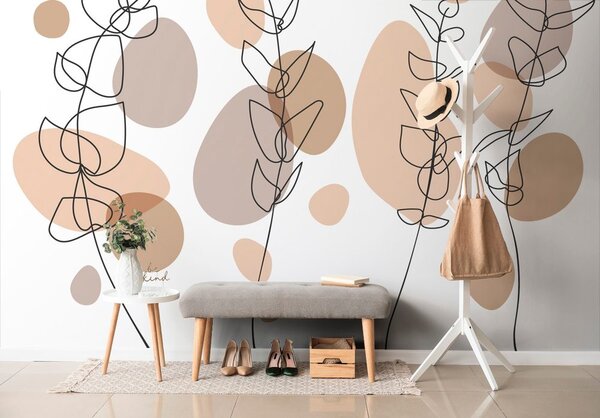 Tapeta szczegóły minimalistycznych roślin