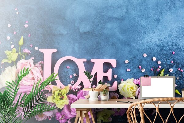 Fototapeta napis Love
