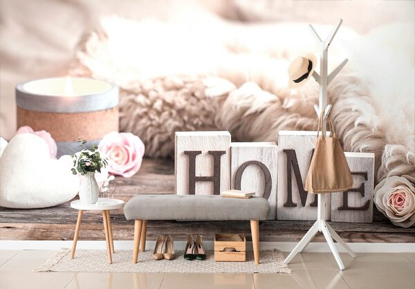 Fototapeta zacisze z napisem Home