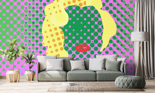 Tapeta Marilyn Monroe w stylu pop art