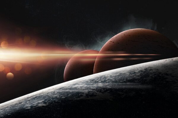 Tapeta planety w kosmosie