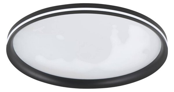 Fabas Luce Lampa sufitowa LED Isy, możliwość ściemniania, czarny, salon / jadalnia, metal, nowoczesny
