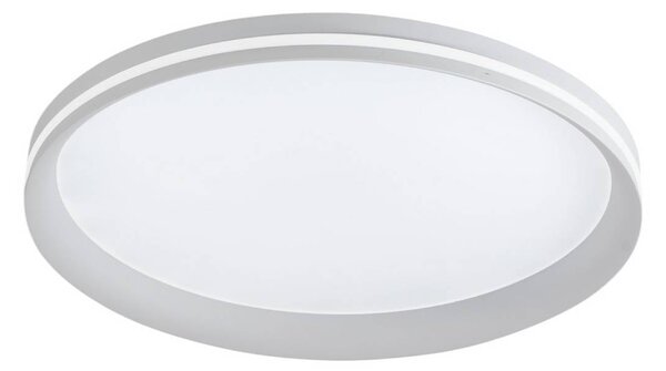 Fabas Luce Lampa sufitowa LED Isy, możliwość ściemniania, biały / opal, salon / jadalnia, metal, nowoczesny