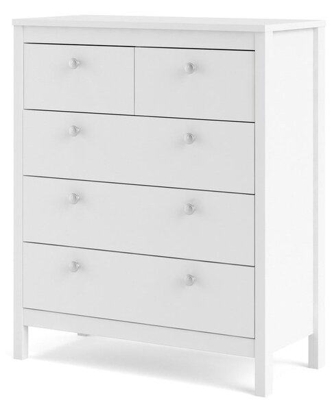Biała wysoka komoda 82x99 cm Madrid – Tvilum