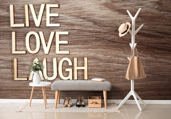 Tapeta ze słowami - Live Love Laugh