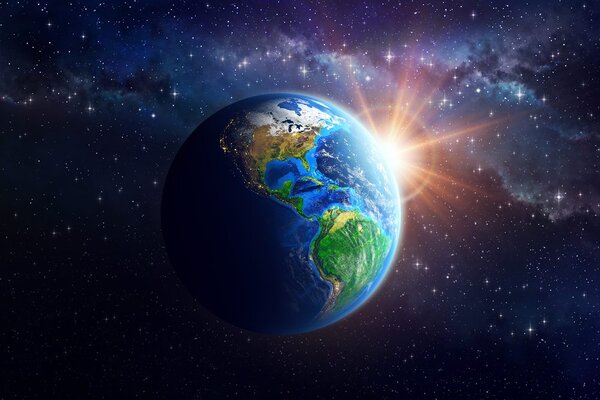 Tapeta niebieska planeta Ziemia