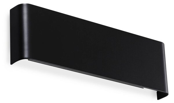 IDEAL LUX Kinkiet LED Delta, czarny, salon / jadalnia, aluminium, nowoczesny
