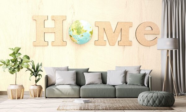 Tapeta z napisem eko Home